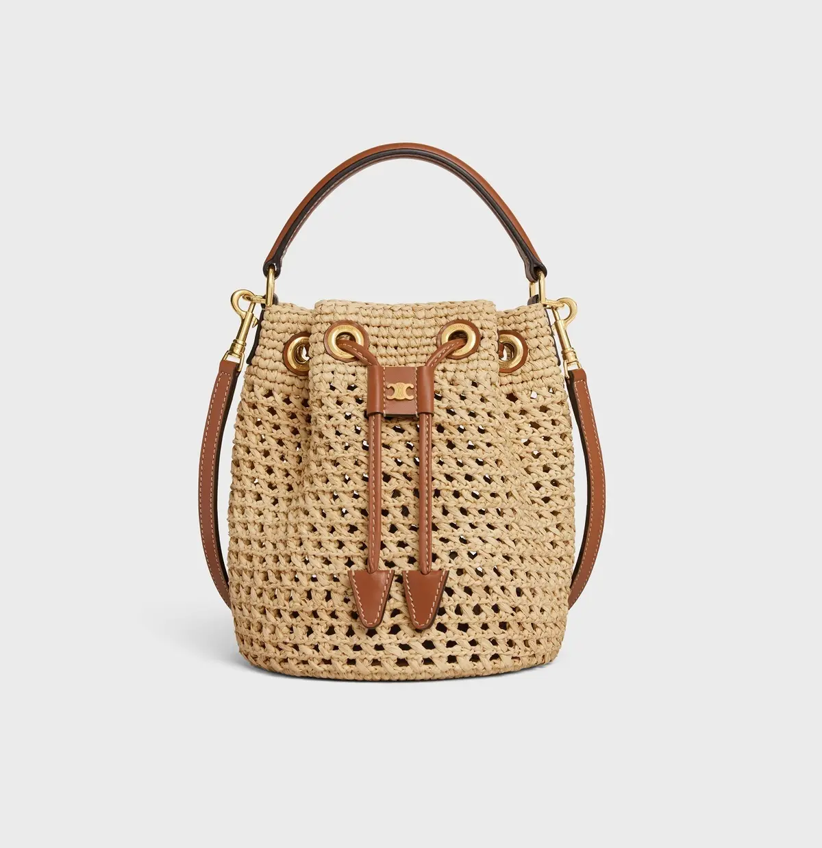 セリーヌのかごバッグ　ドローストリングタイプ