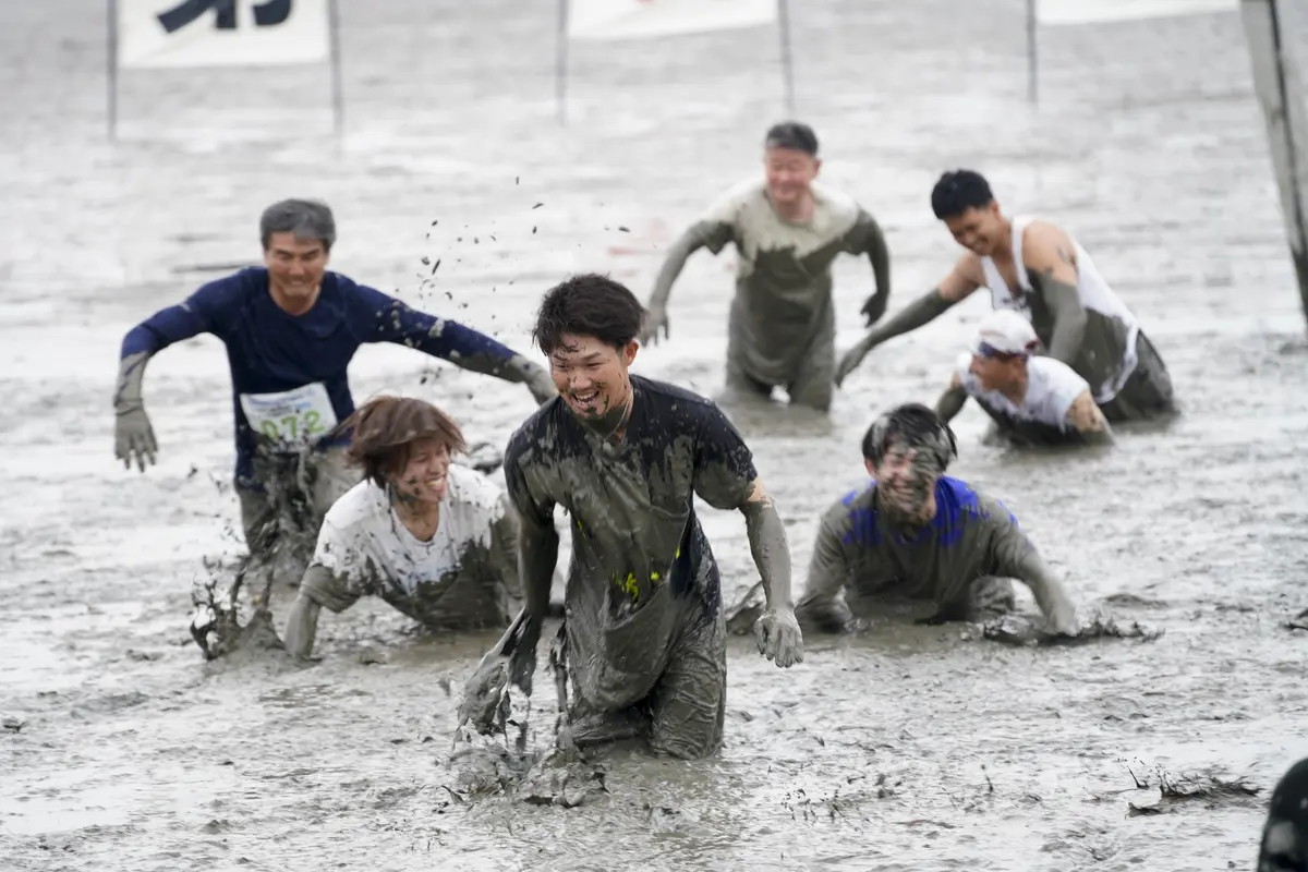佐賀県　干潟　鹿島ガタリンピック