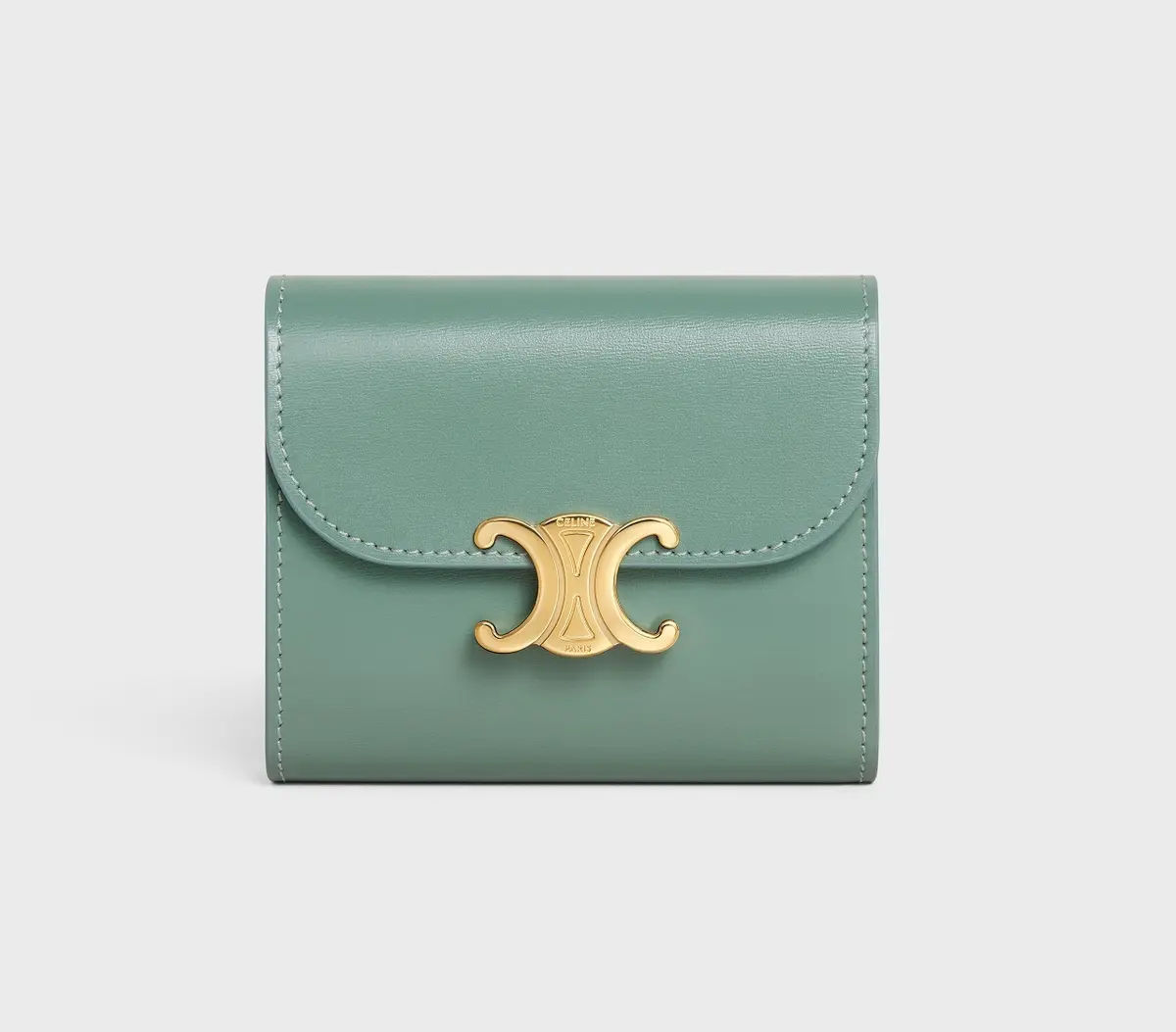 セリーヌの財布　トリオンフ　セラドン　グリーン