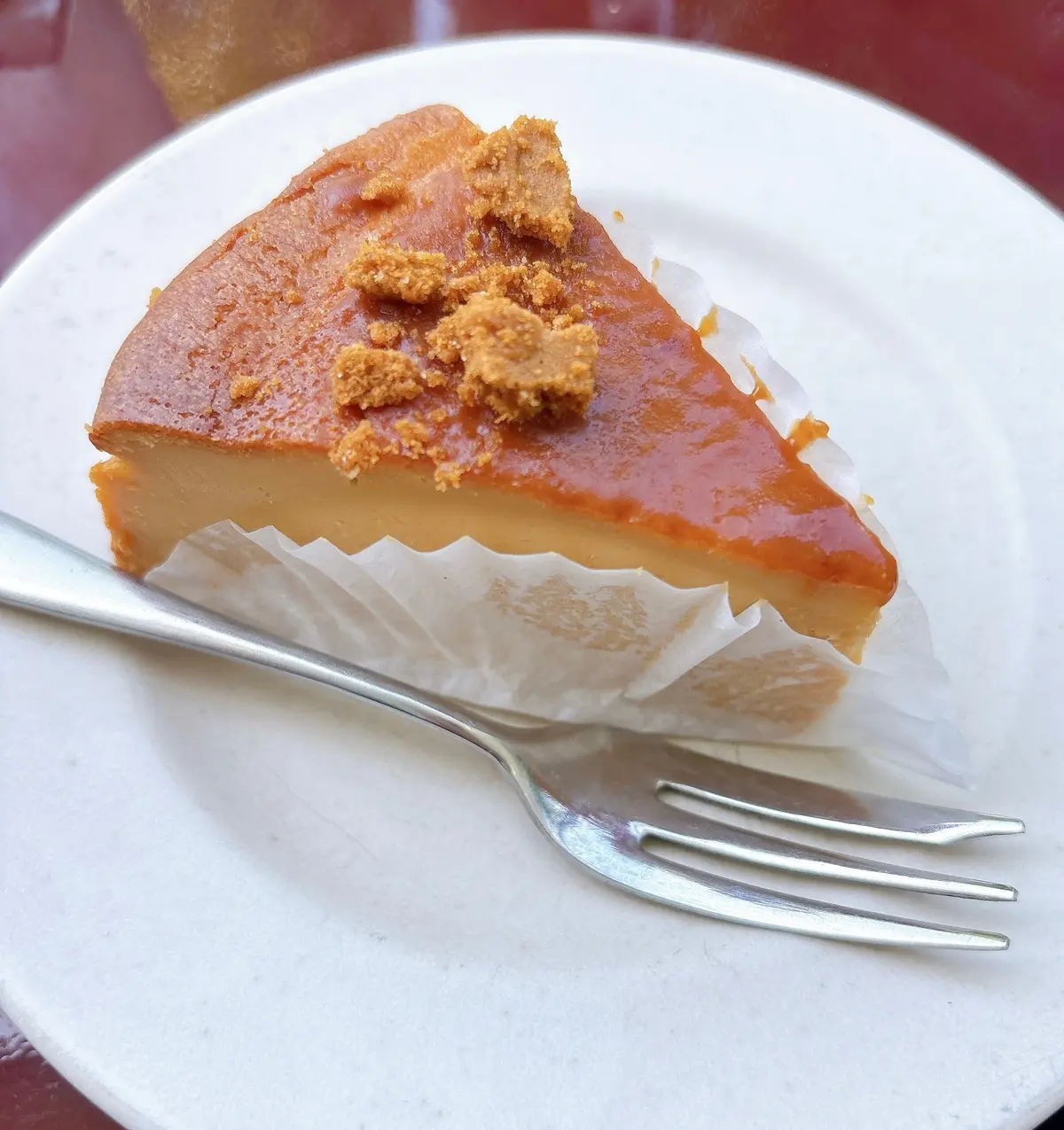 キャラメルビスコフチーズケーキ