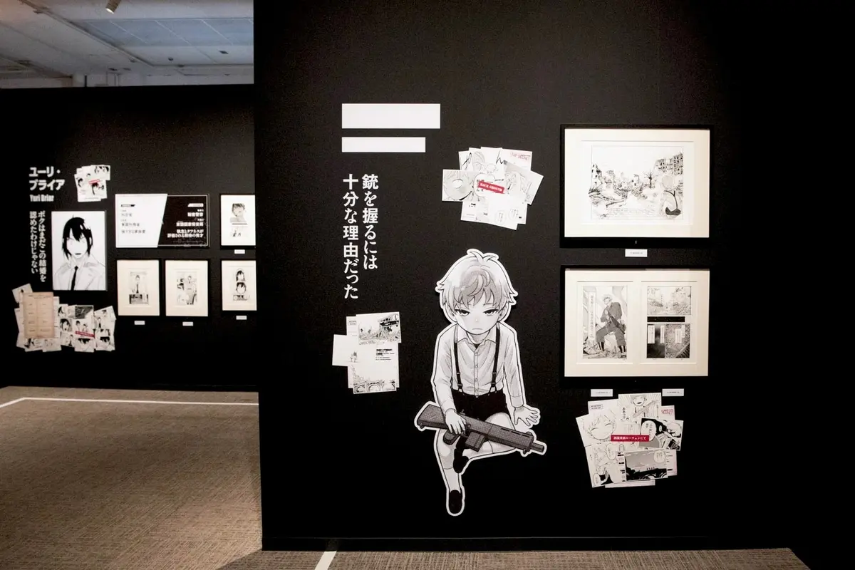 SPY×FAMILY展の登場人物を紹介している展示