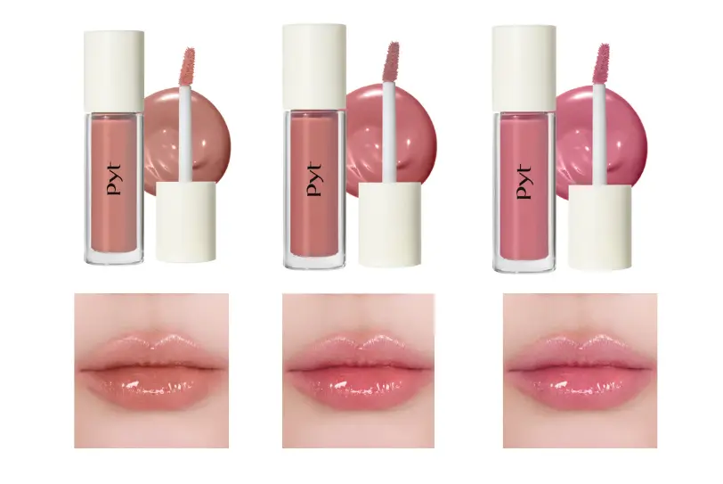 Pyt　ピュット　ゲンバリップティント　モデル使用画像　商品画像　テクスチャー画像　2025夏新色 韓国コスメ LE SSERAFIM ルセラフィム