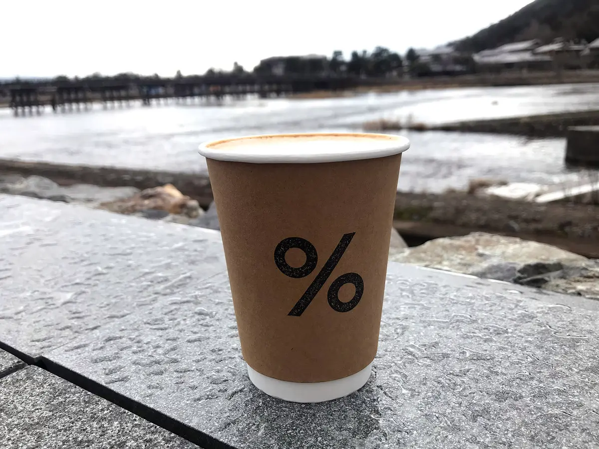 %アラビカのカフェラテ