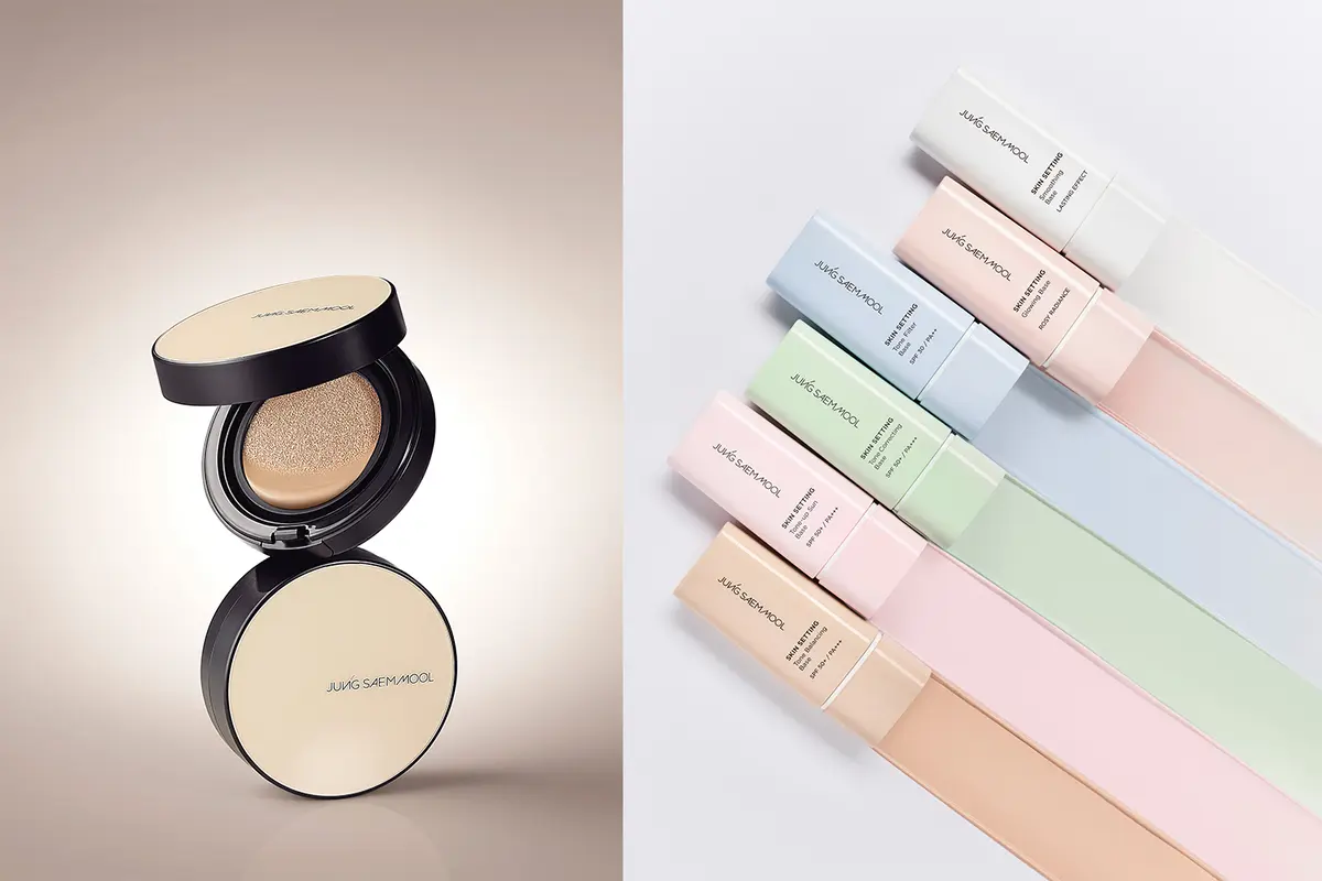 ジョンセンムル　エッセンシャル スキン ヌーダー クッション　スキン セッティング ベース　クッションファンデ　下地　イメージカット　くずれないベースメイク名品 2025