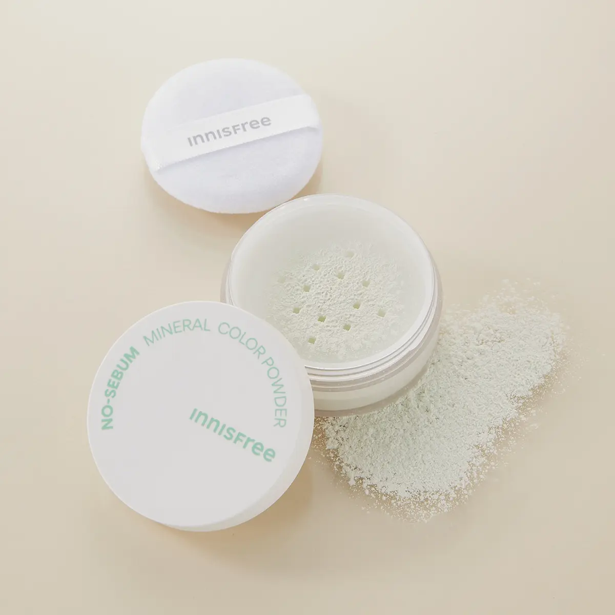 ルースパウダーおすすめ　INNISFREE　イニスフリー ノーセバム　ミネラルカラーパウダー グリーン