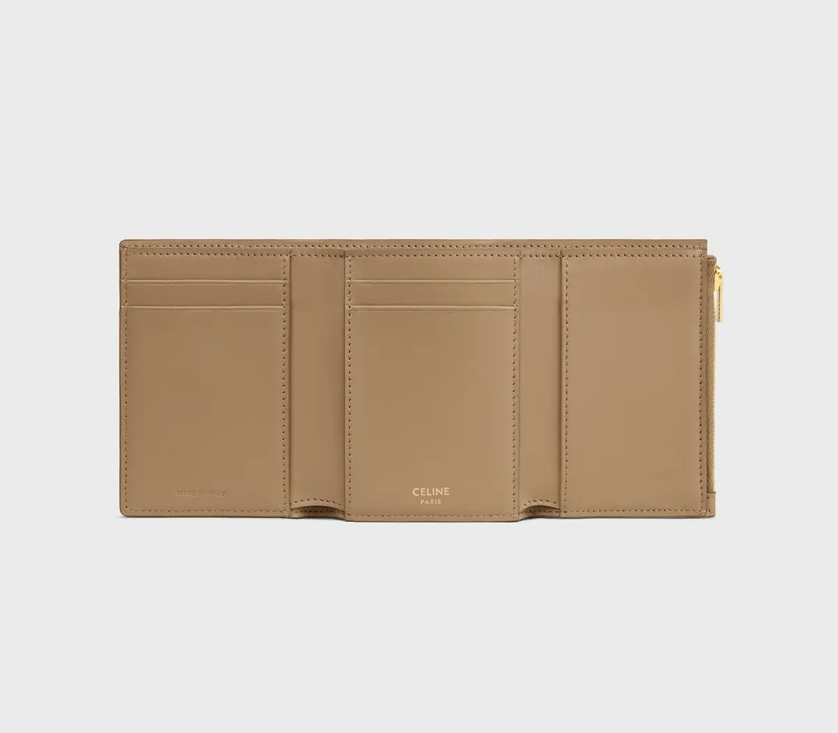 セリーヌのブラウン財布　内装