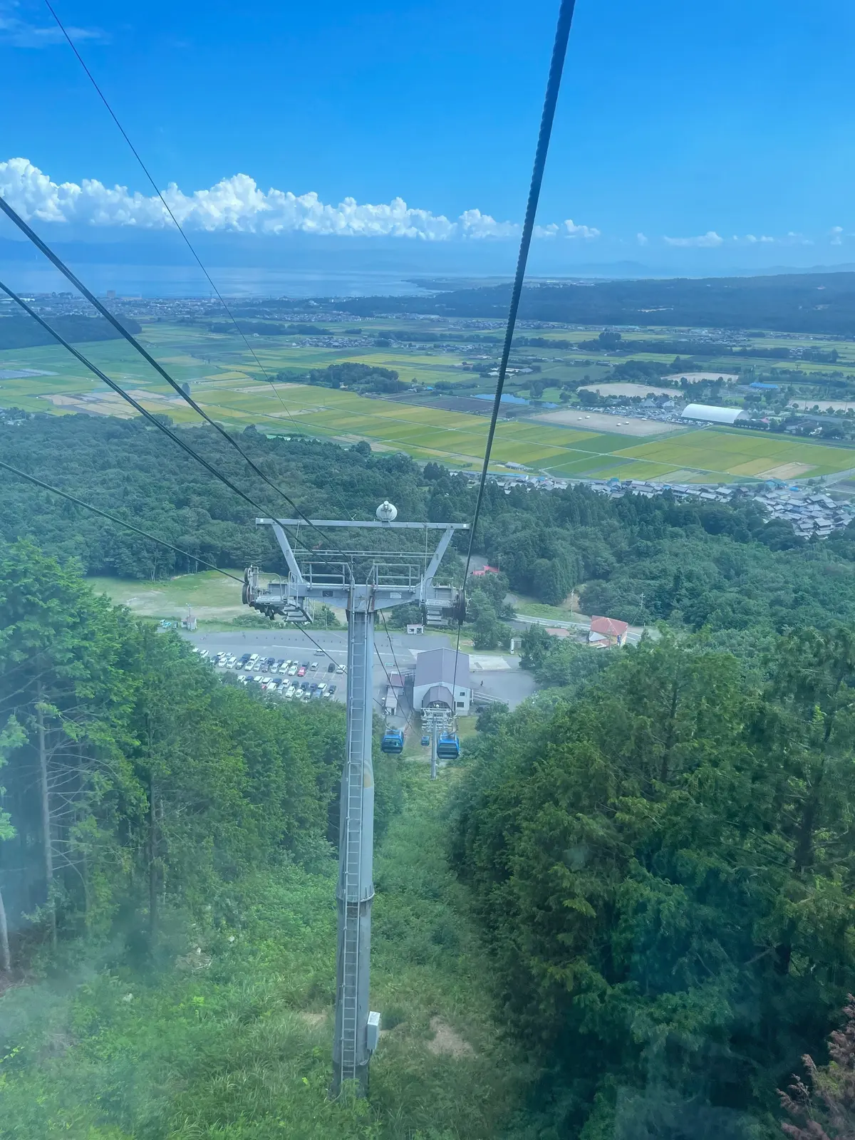 びわこ箱館山のゴンドラの写真