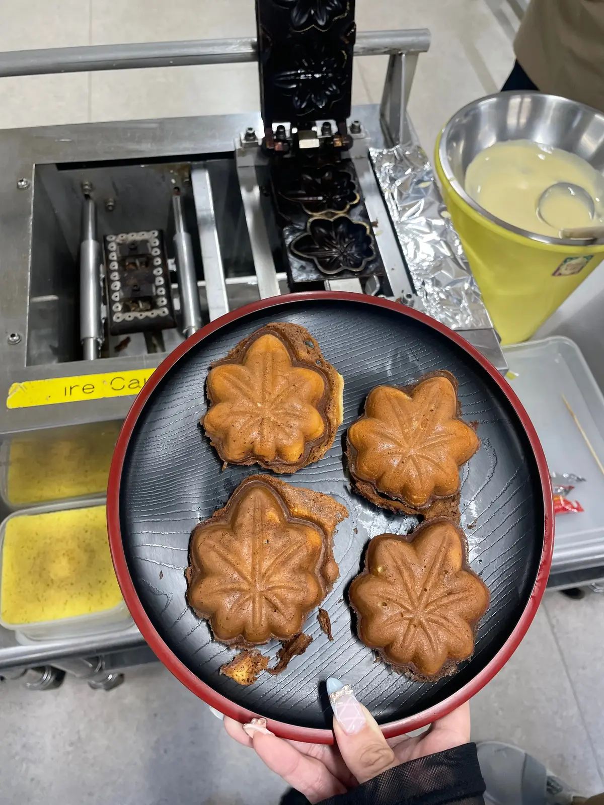 もみじ饅頭作り体験完成写真