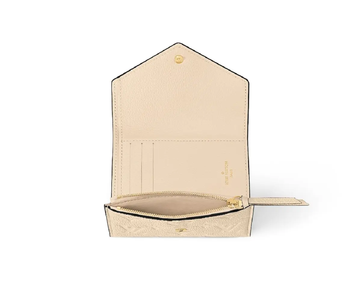 ルイ・ヴィトン　ベージュ財布の中身