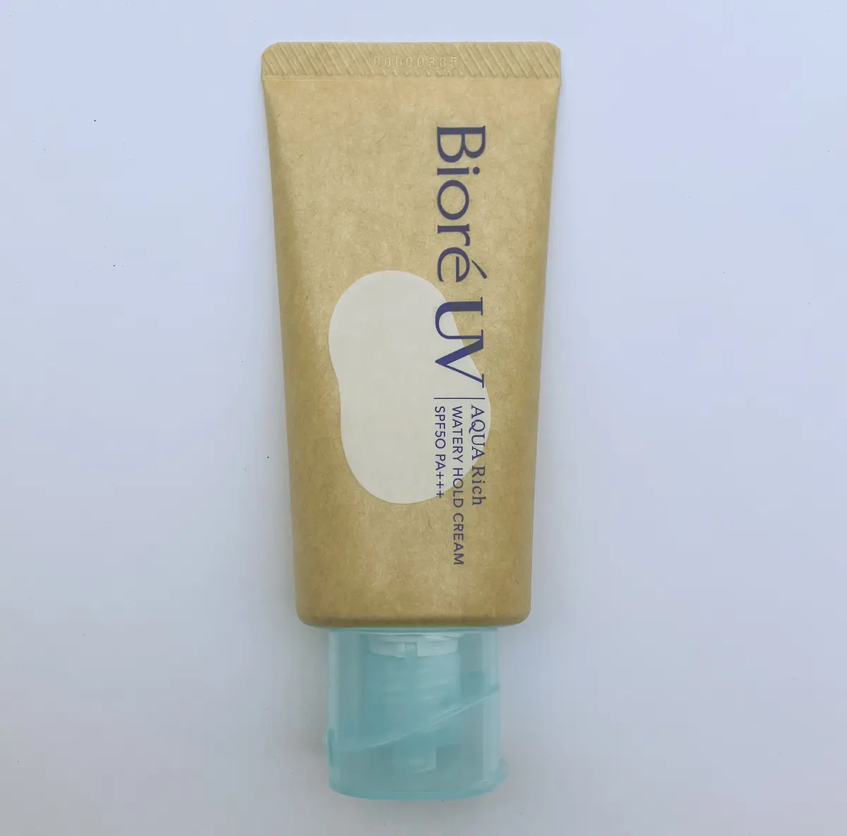 ビオレUV アクアリッチ ウォータリーホールドクリーム SPF50・PA＋＋＋ 50g ￥1650（価格は編集部調べ）／花王　製品画像　UVケア UVカット 日焼け止め 日焼け対策