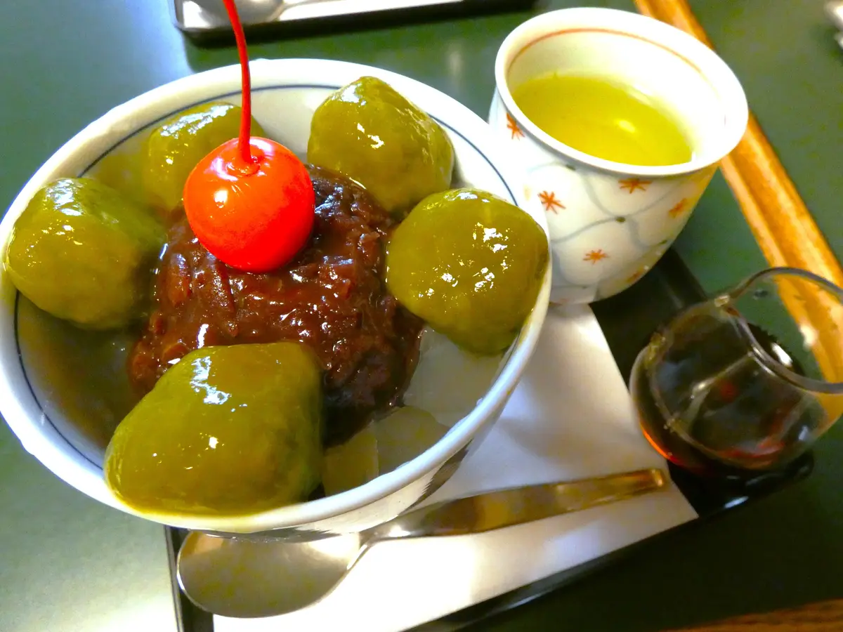 仙台　甘味処　彦いち　白玉あんみつ