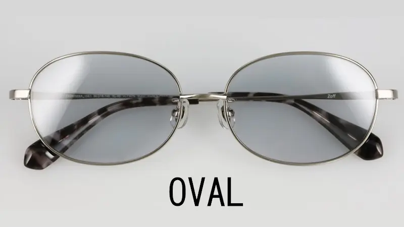 オーバルフレームサングラス