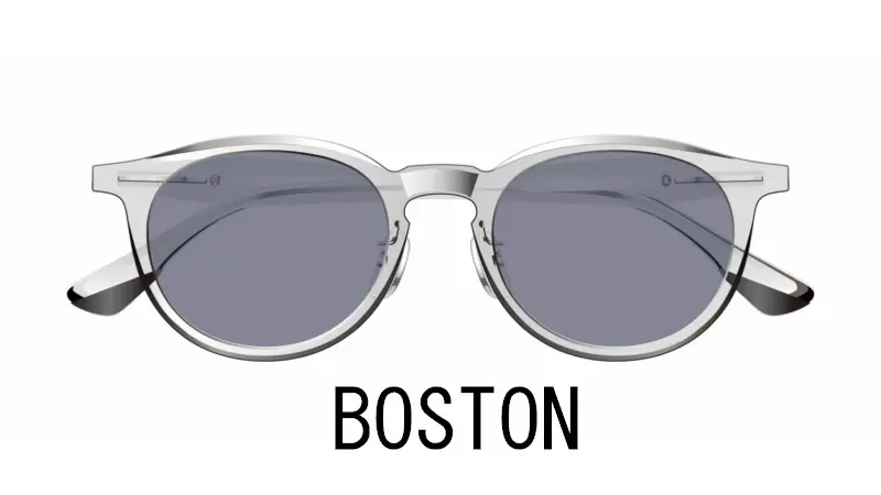 ボストンフレームサングラス