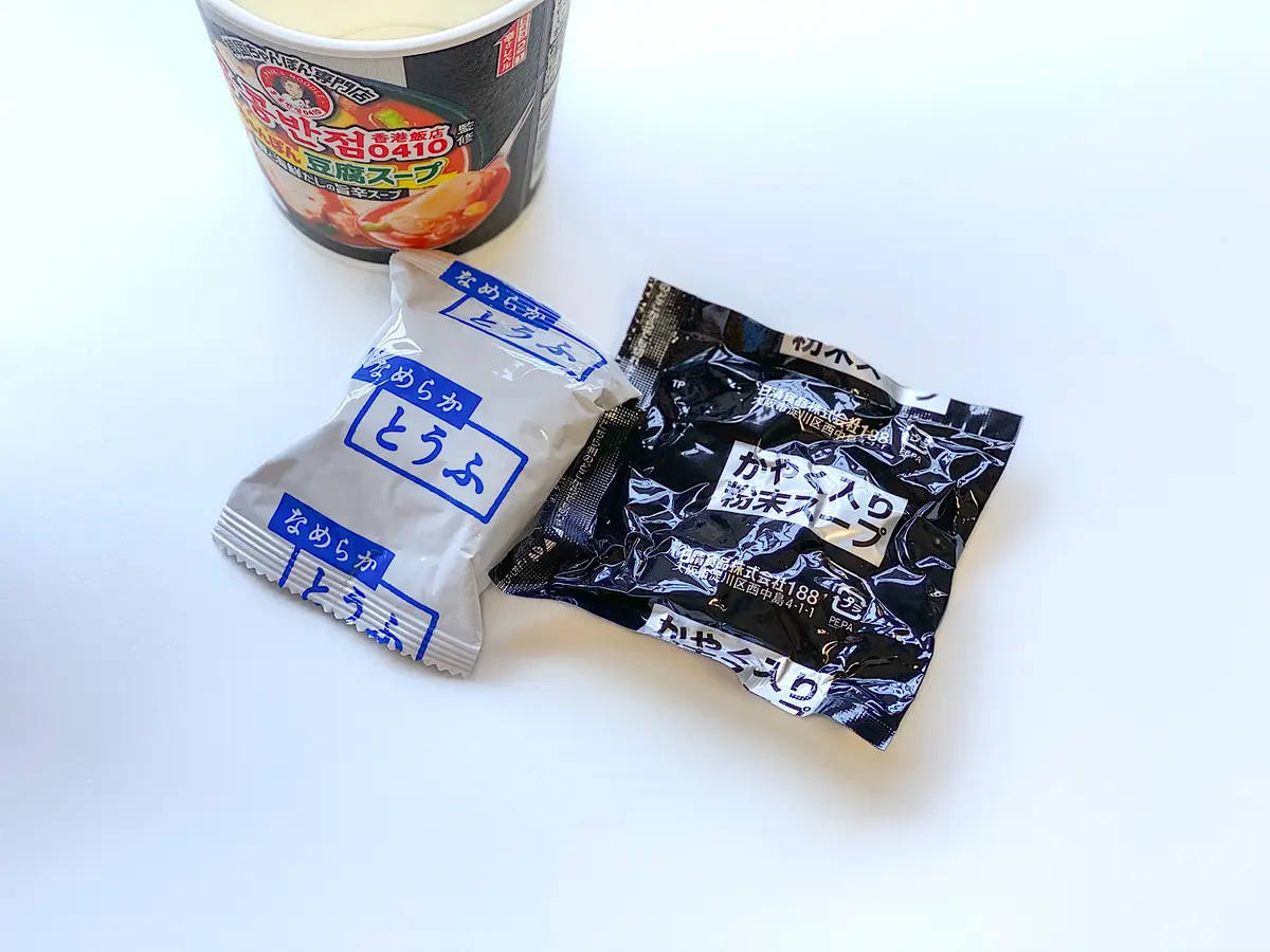 辛ちゃんぽん豆腐スープ