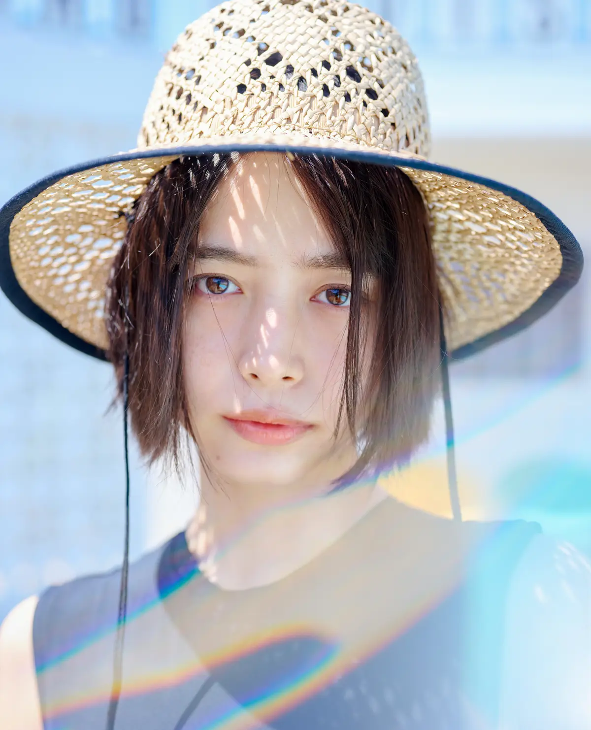 井桁弘恵　ストローハット　スタイリング