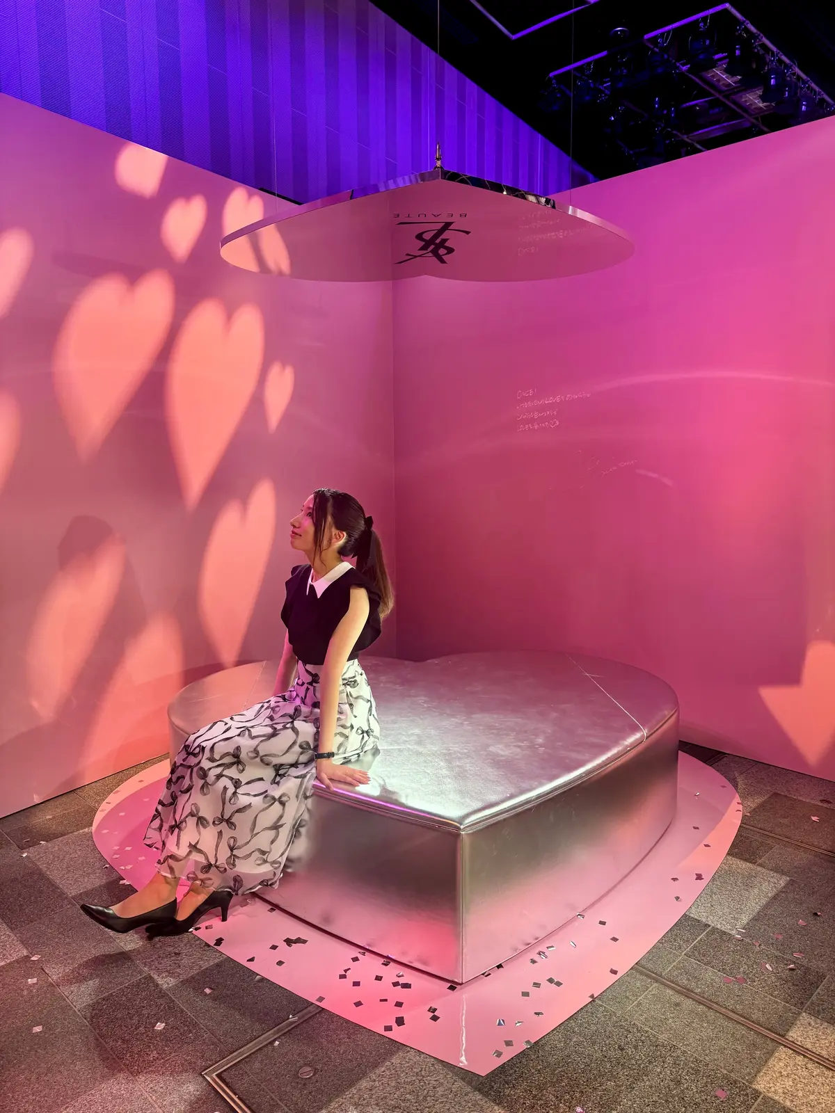 ハートのベッド