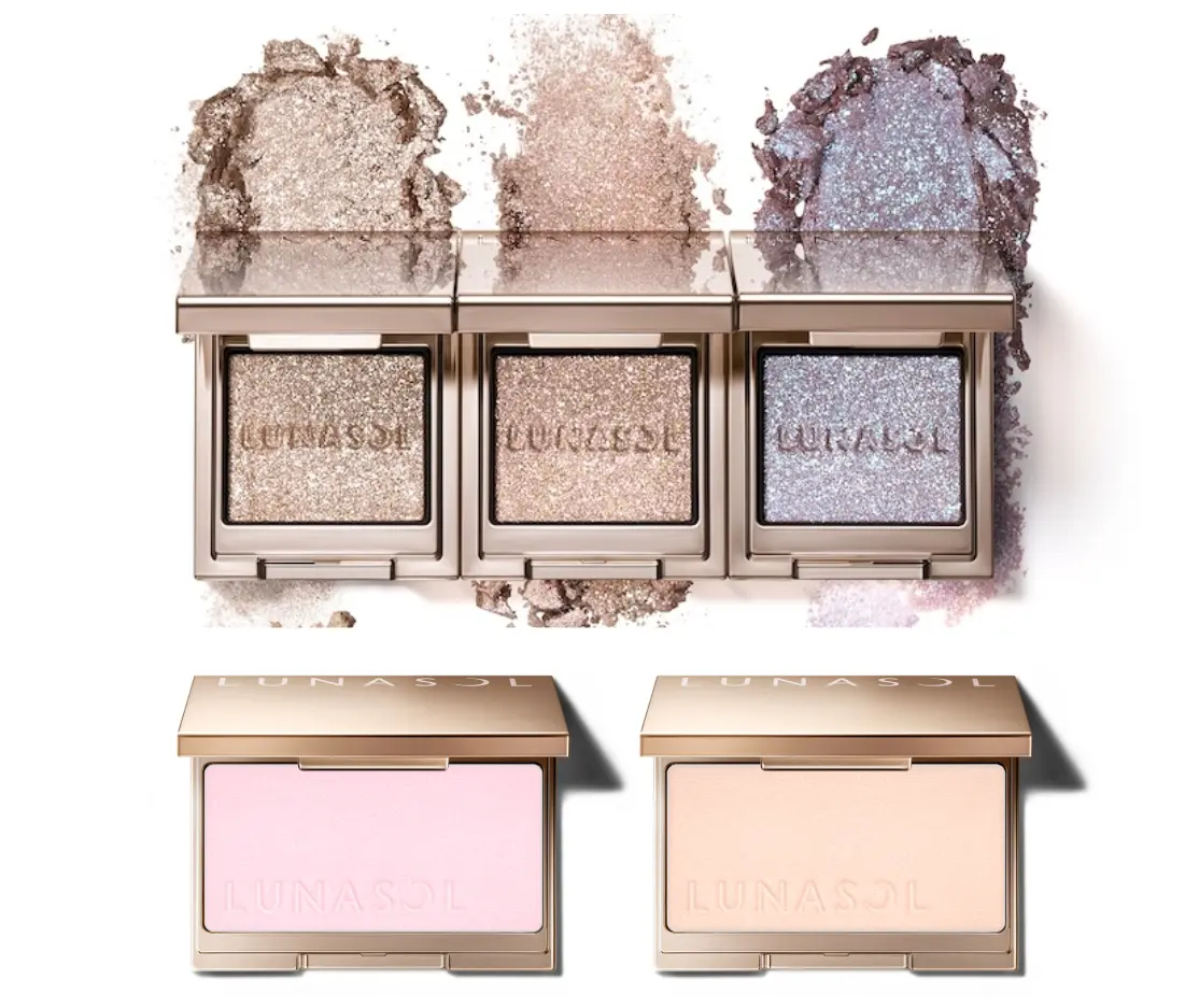 ルナソル LUNASOL 2025秋新色　イメージ画像 モノアイカラーレーション カラーリングシアーチークス（グロウ） 限定コスメ 