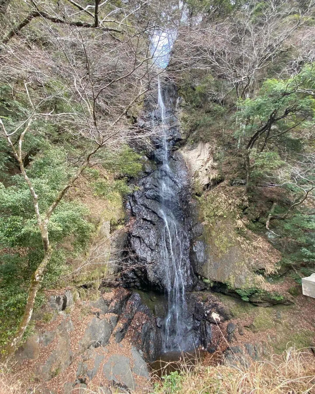 七面山の羽衣白糸の滝