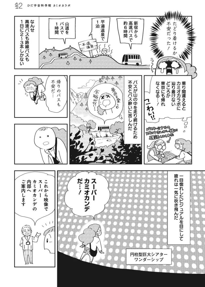 ひだ宇宙科学館　カミオカラボ　漫画