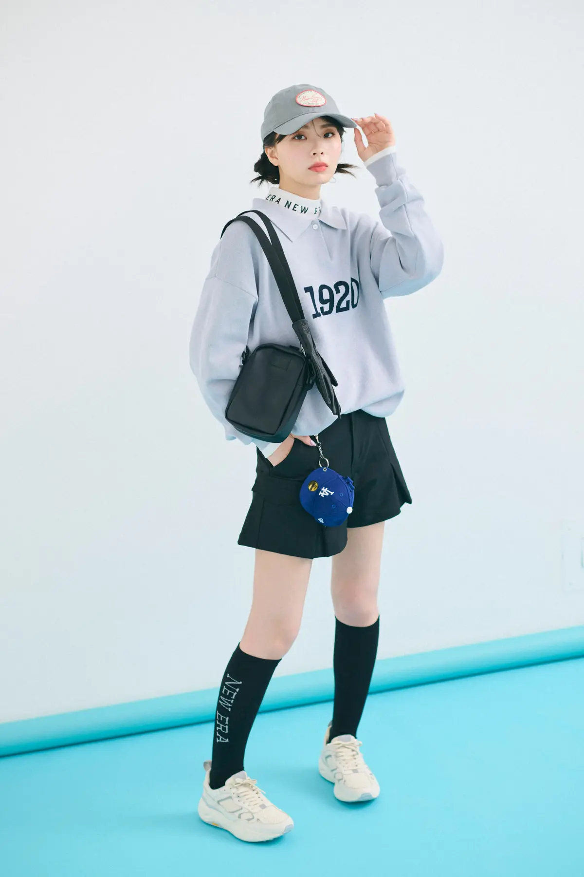 ニューエラ　ゴルフコーデ全身