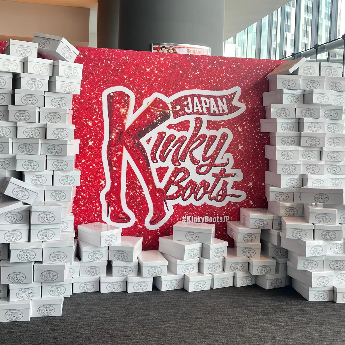 ミュージカルキンキーブーツのフォトスポット