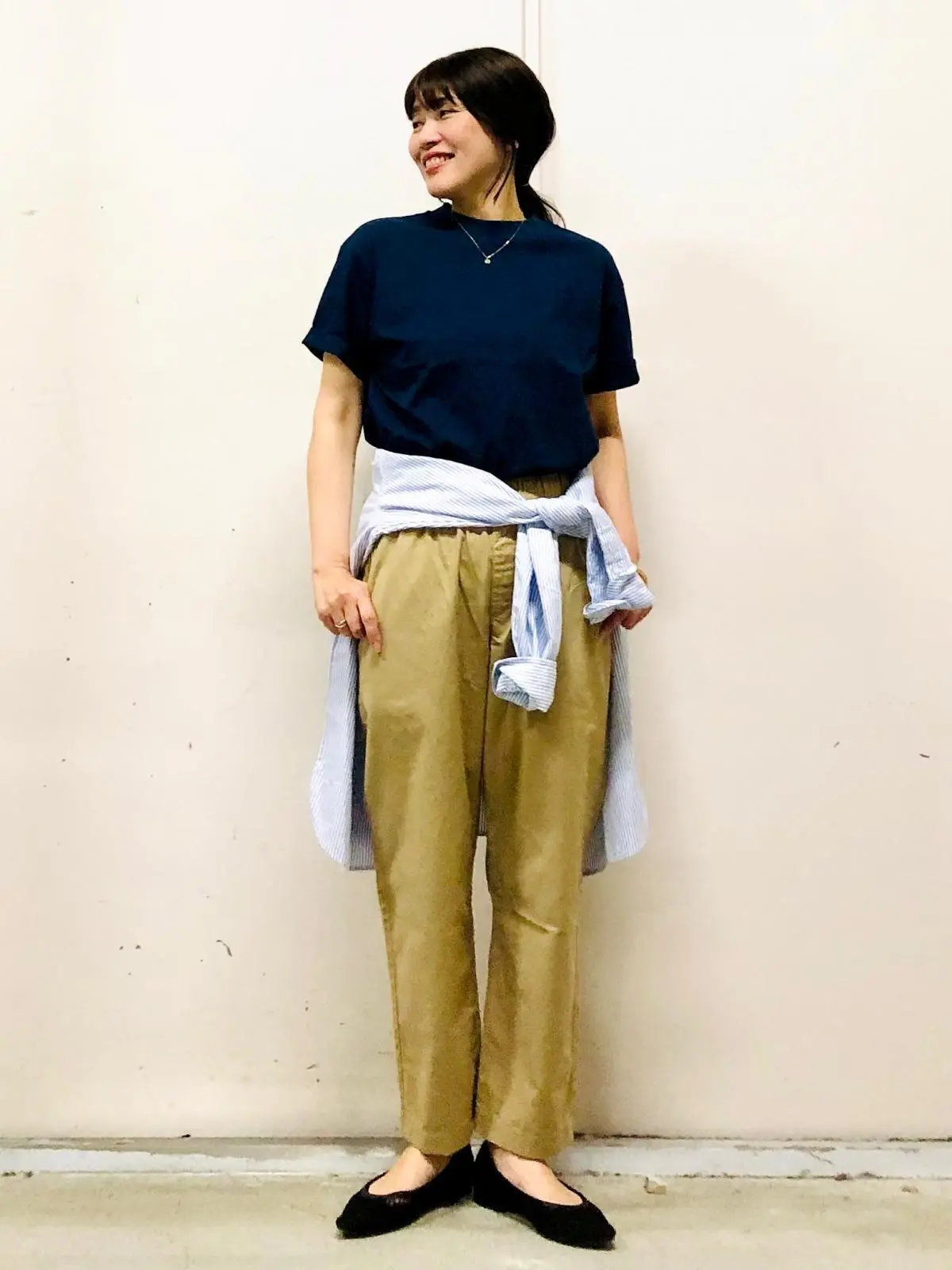 ユニクロ　Tシャツコーデ