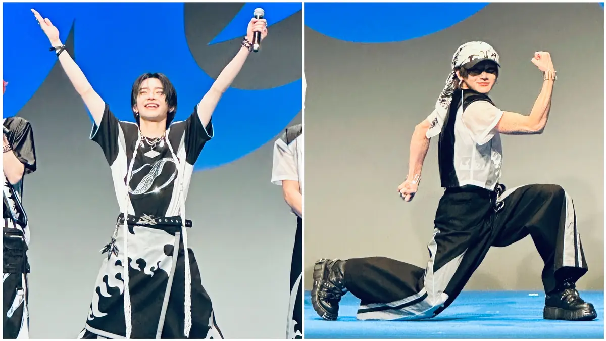 aoen（アオエン）のデビュー記者会見時の雅久（GAKU）さんと礼央（REO）さん