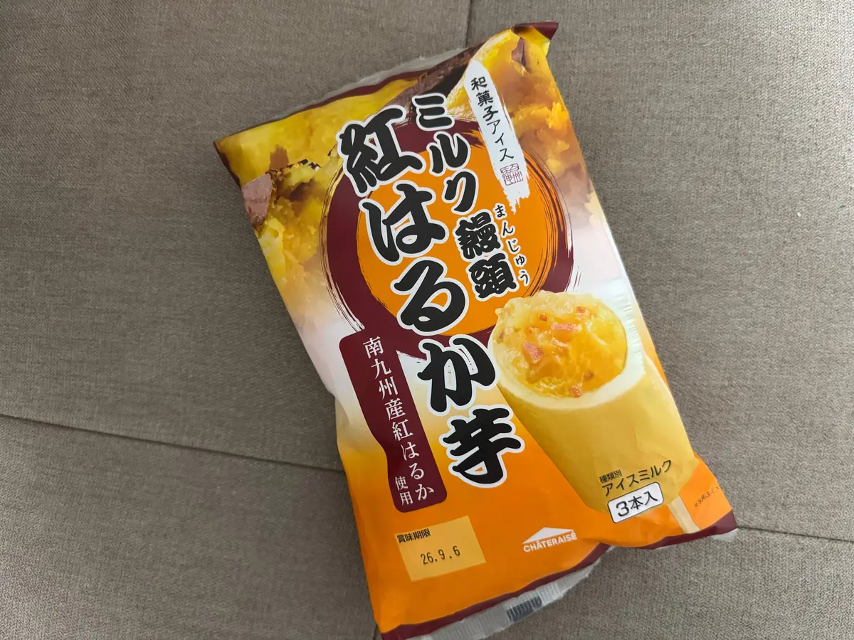 和菓子アイス ミルク饅頭　紅はるか芋　シャトレーゼ