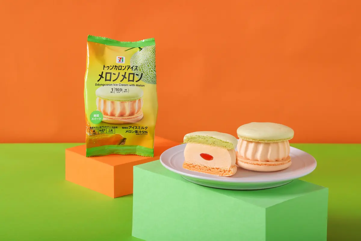 トゥンカロンアイス　セブン⁻イレブン　メロンメロン