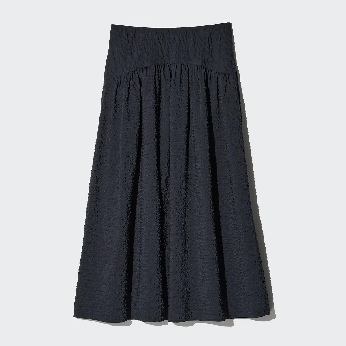 シアサッカーボリュームスカート　ユニクロ