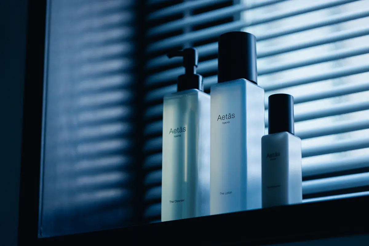 Aetās エタス スキンケアラインナップ クレンジング 乳液 化粧水 製品写真 イメージ写真