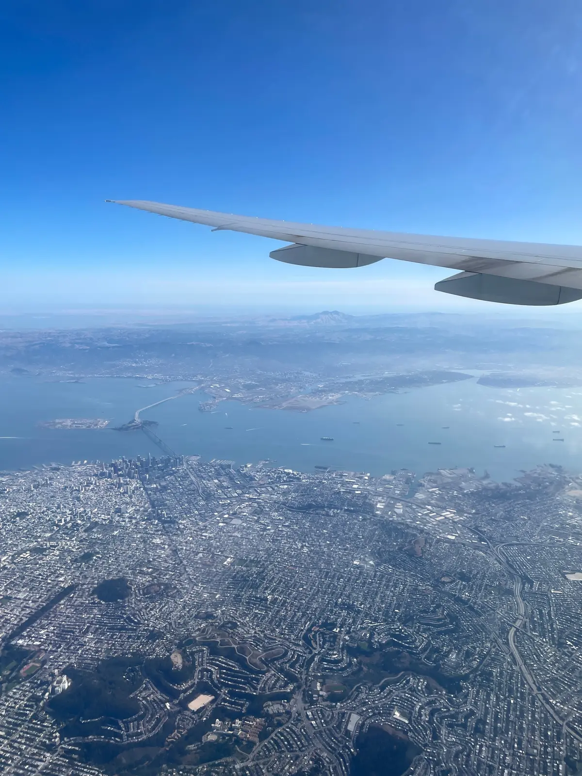 10月に行ったサンフランシスコ上空から