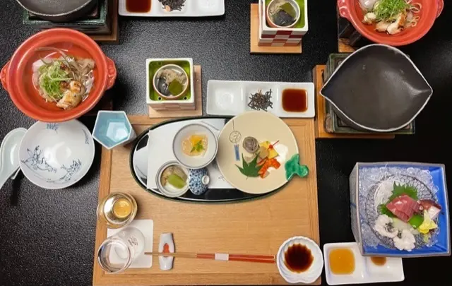 有馬グランドホテル　和室　部屋食　旬菜会席｜黒毛和牛と旬の味覚をご堪能