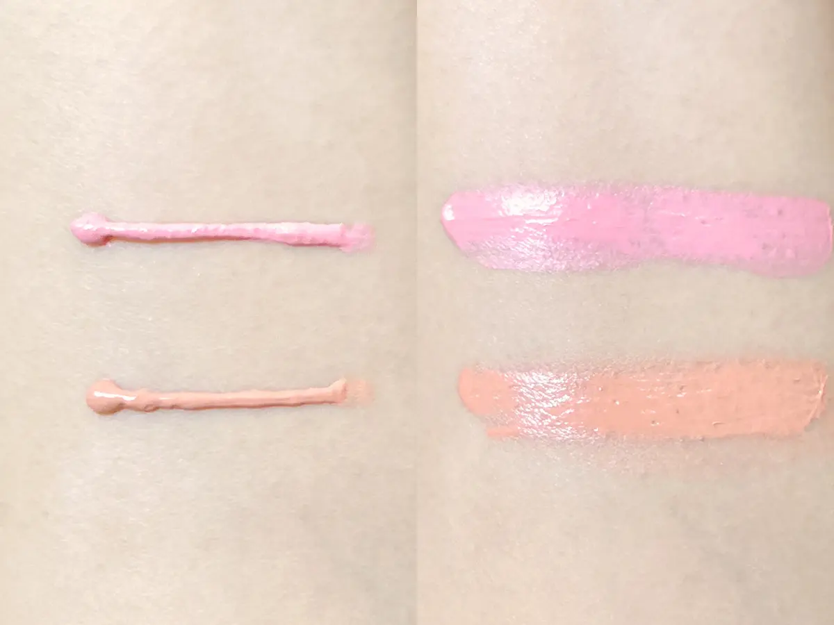 カラーオンUV　チーク　カラー比較