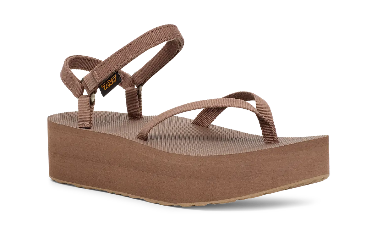 テバ　フラットフォームサンダル　スリム