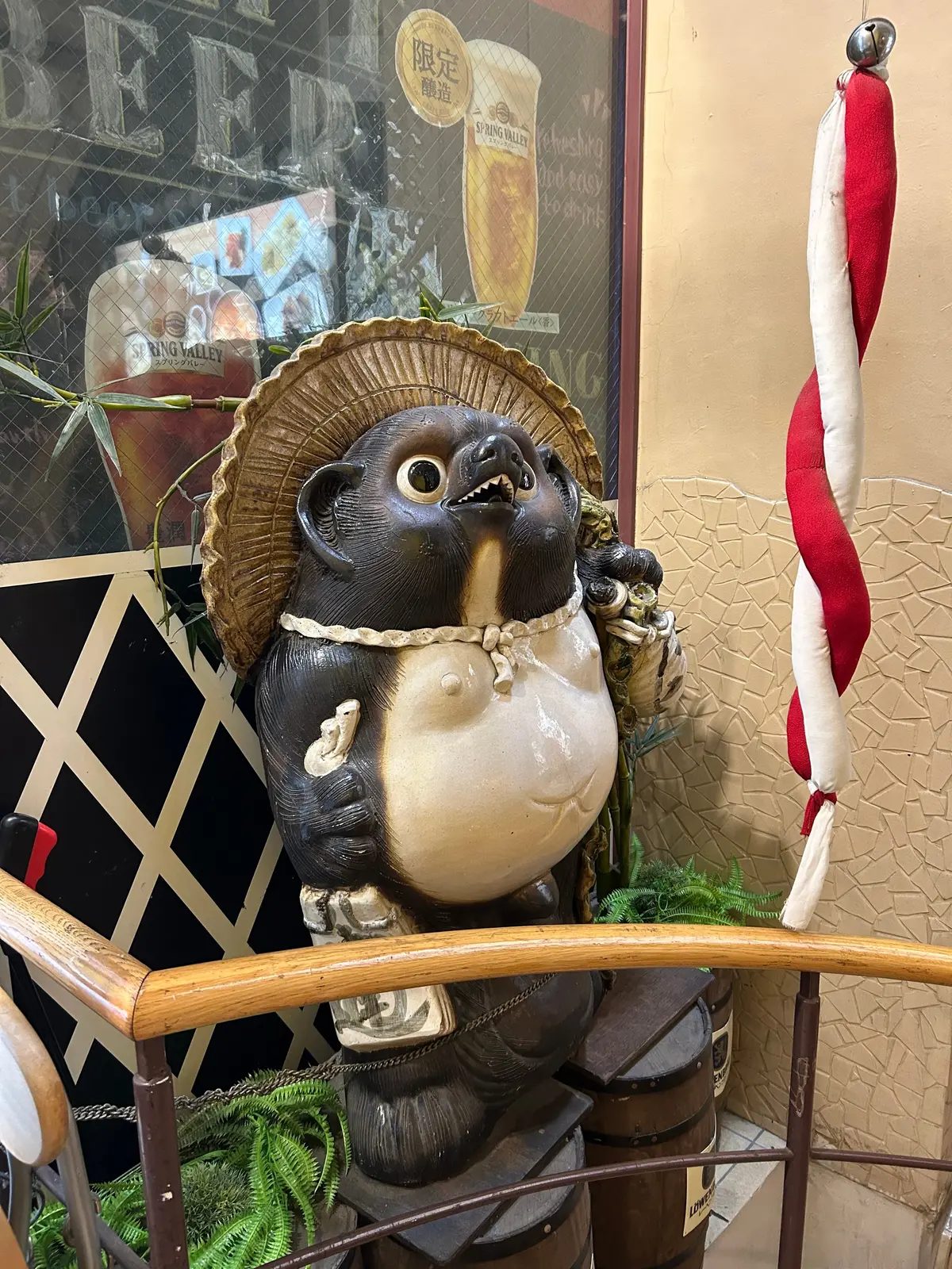 狸の大きい置物