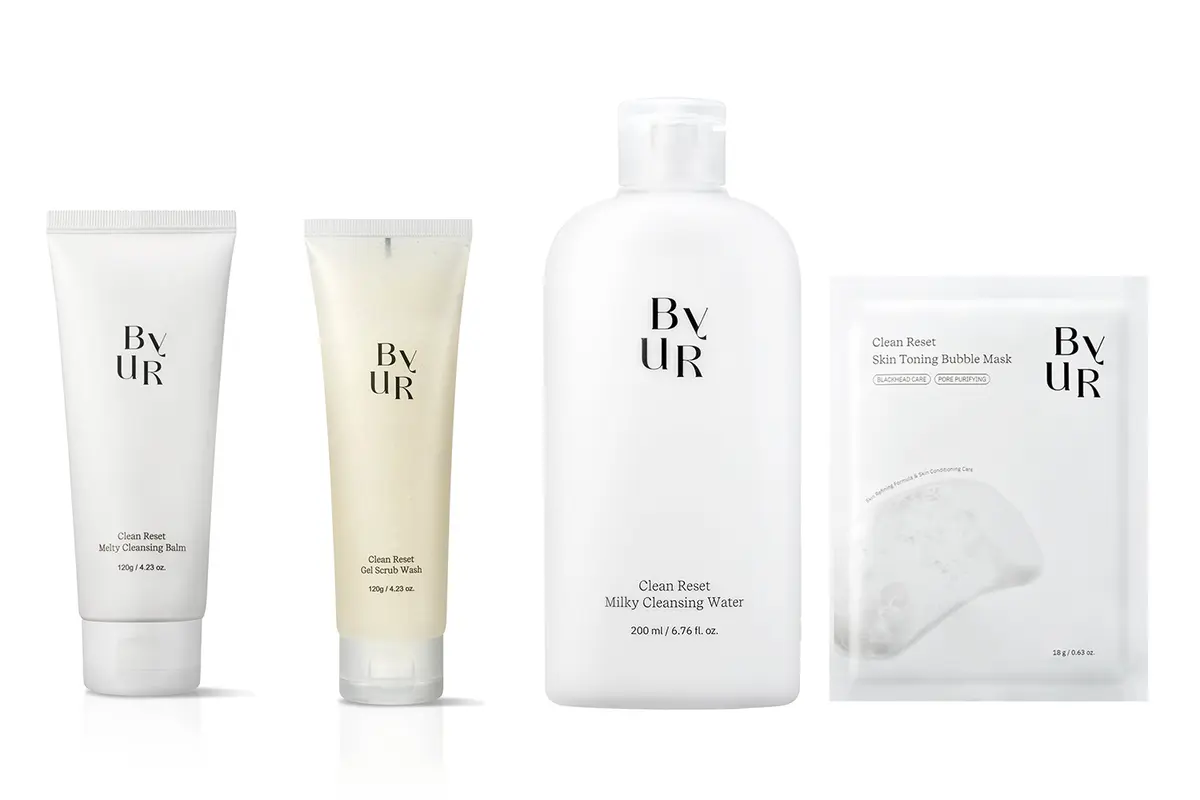 韓国コスメ　ByUR バイユア クリーンリセット シリーズ　集合写真 毎日コスメ　2025夏コスメ