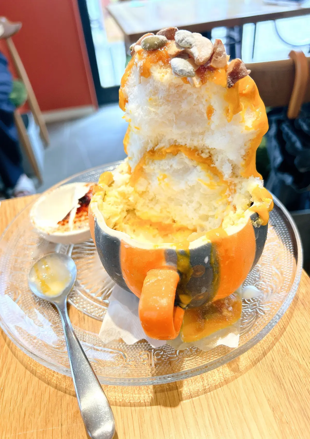 【カボチャ】今年も出た！かぼちゃのかき氷の画像_10