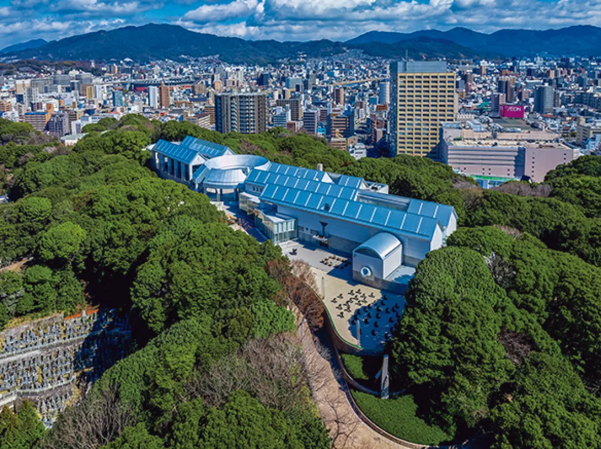 上空から見た『広島市現代美術館』