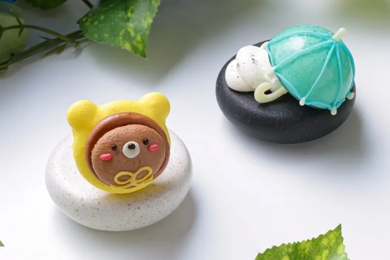 ライチムースとバラのジュレのアンブレラ