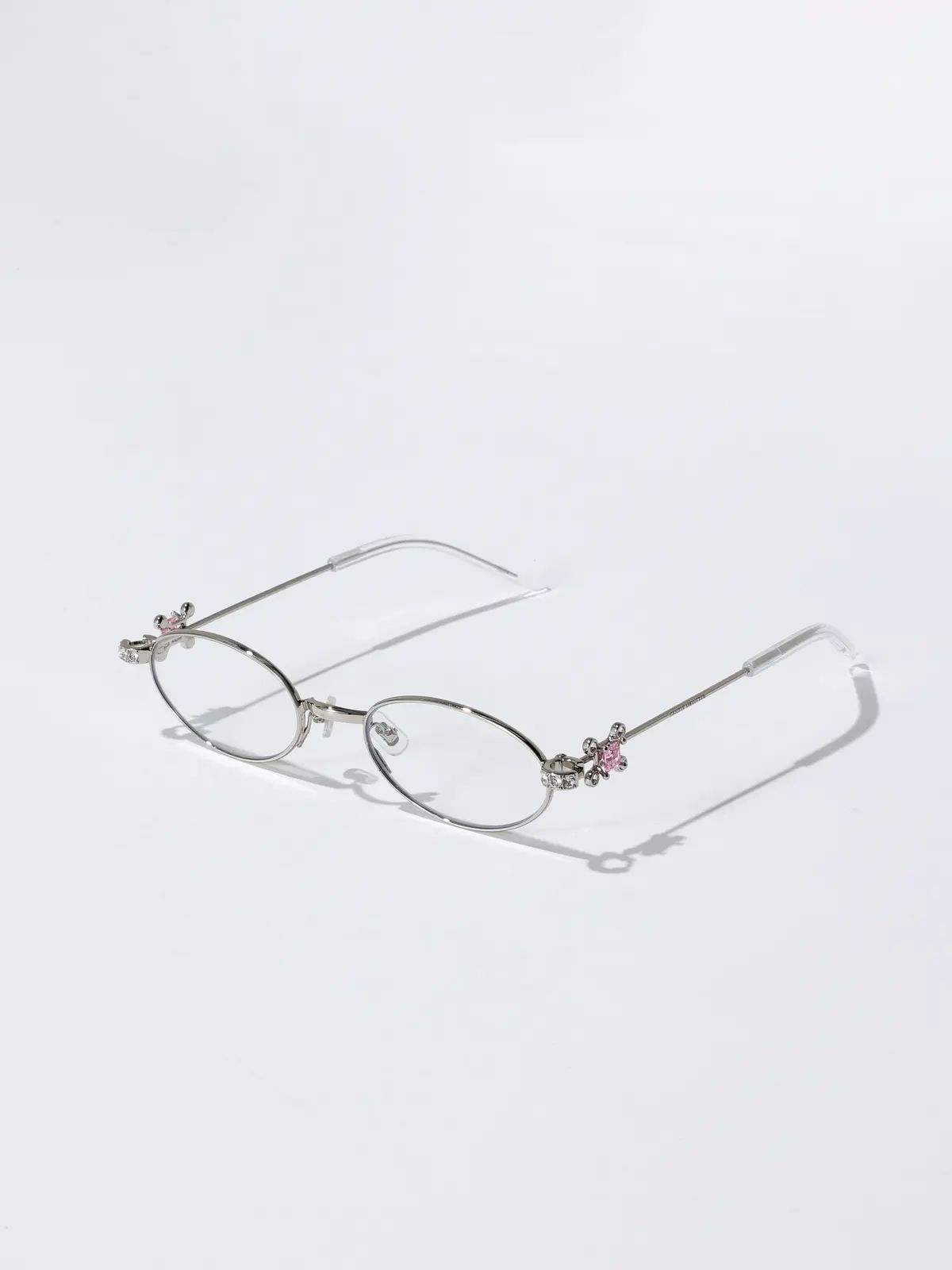 ピンクビジューつきメガネ
