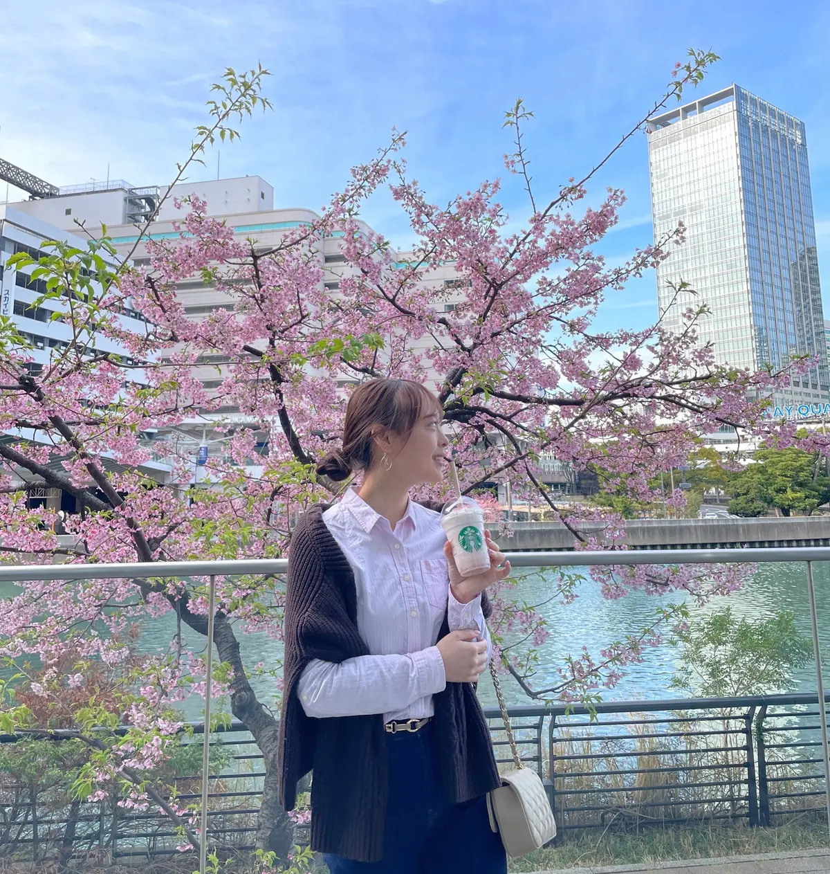 桜　さくら　花見　花見だんごフラペチーノ　スタバ　スターバックス