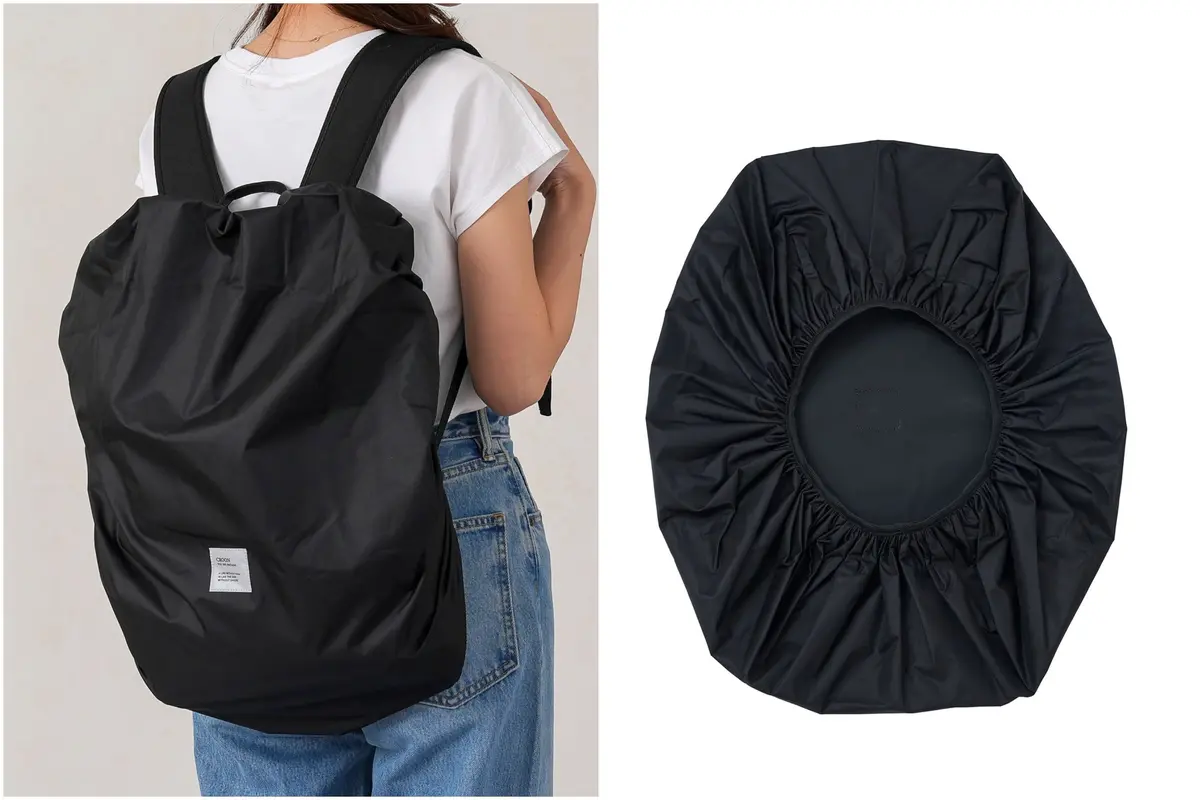 3COINS（スリーコインズ／スリコ）で人気の雨対策グッズ：撥水レインリュックカバー