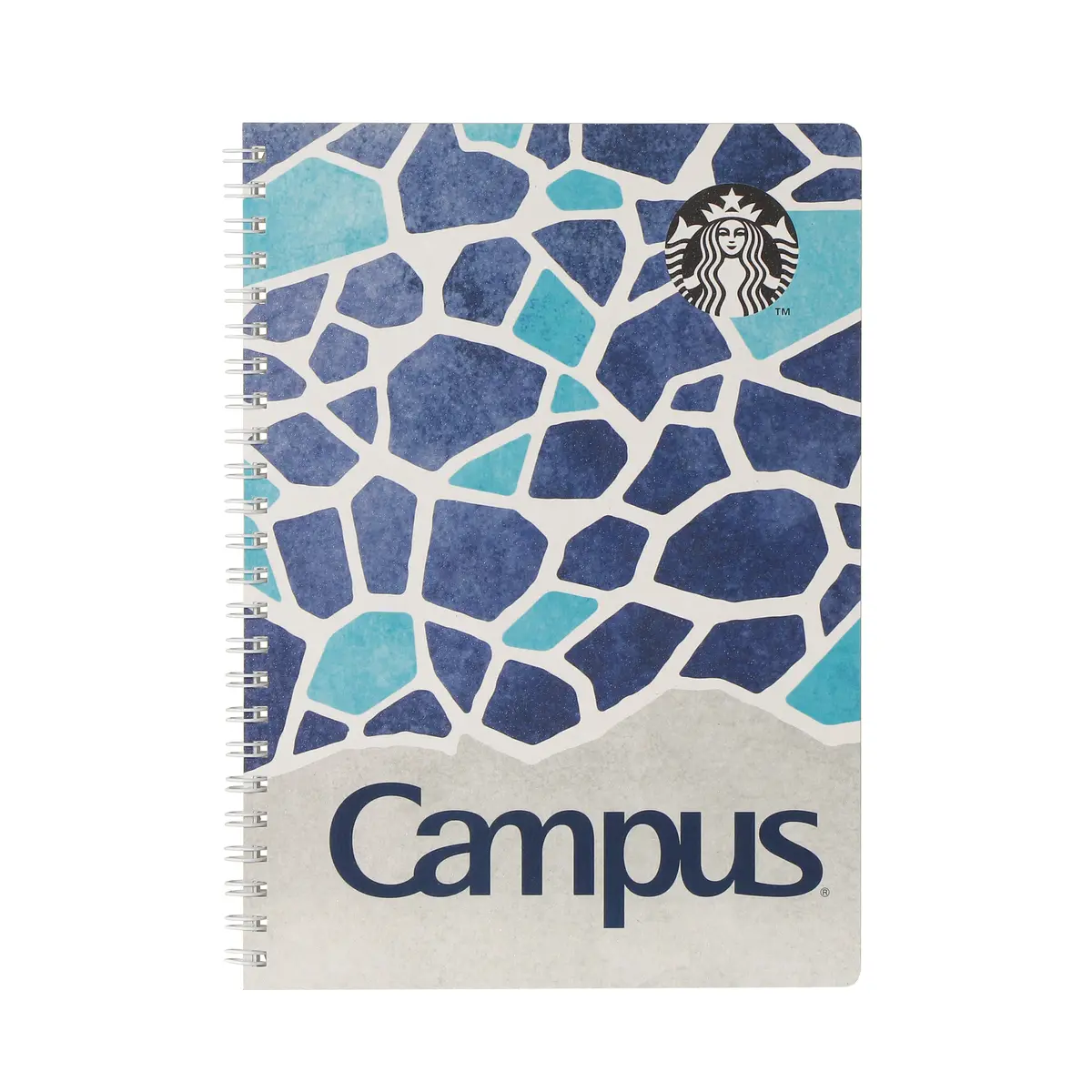 スタバ新作グッズ「スターバックスキャンパスリングノート デュアルブルー」