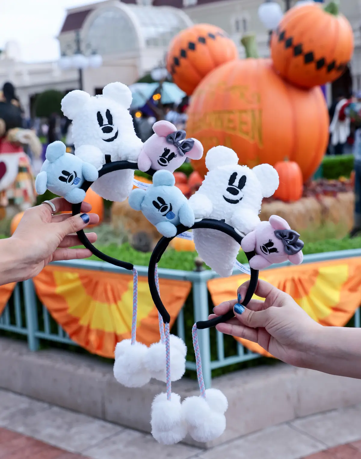 ディズニーハロウィーン　カチューシャ　くっつきぬいぐるみ