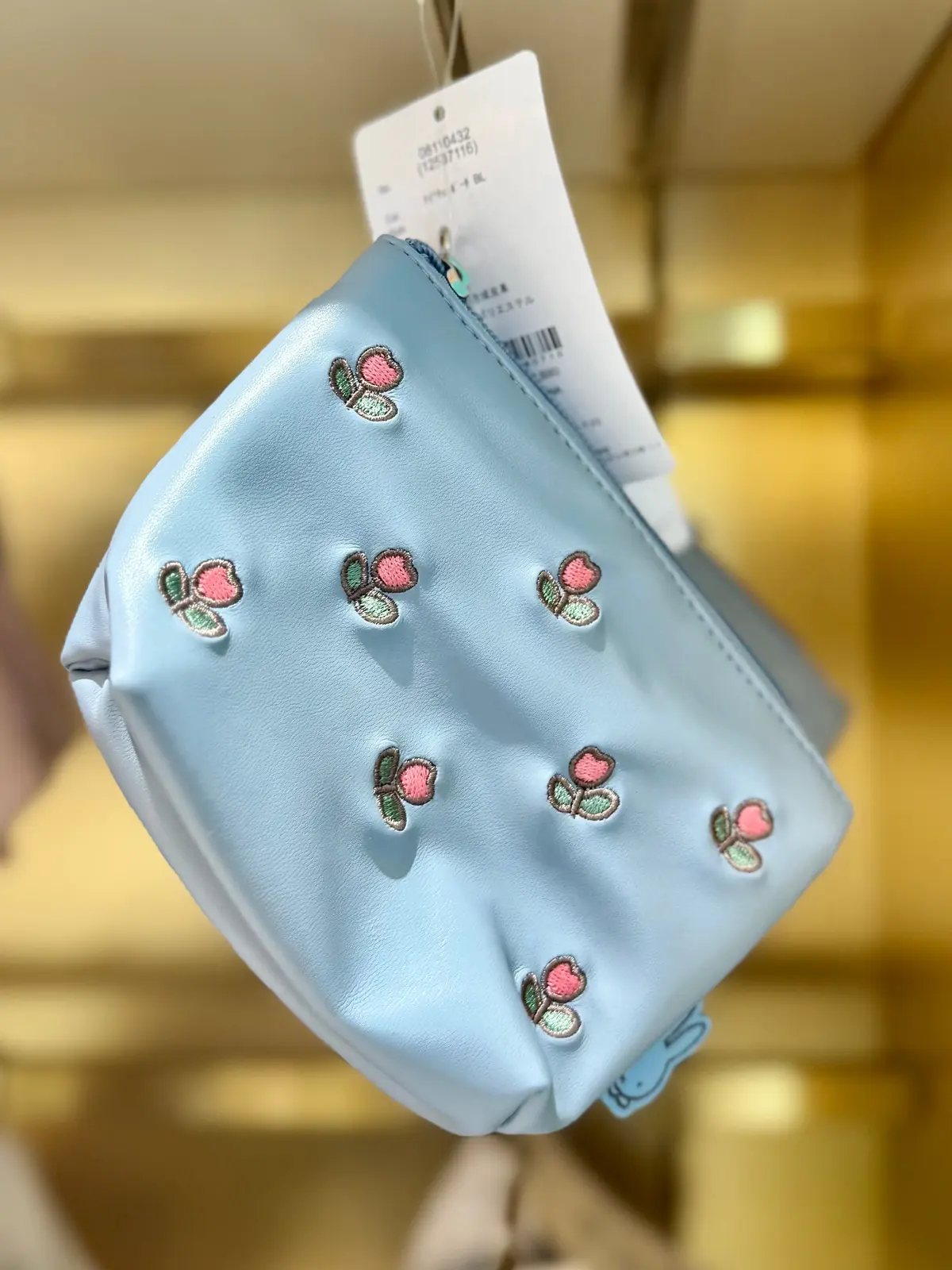 ミッフィーグッズ「ナインチェ ポーチ」※ハウステンボス限定（各¥2500）水色