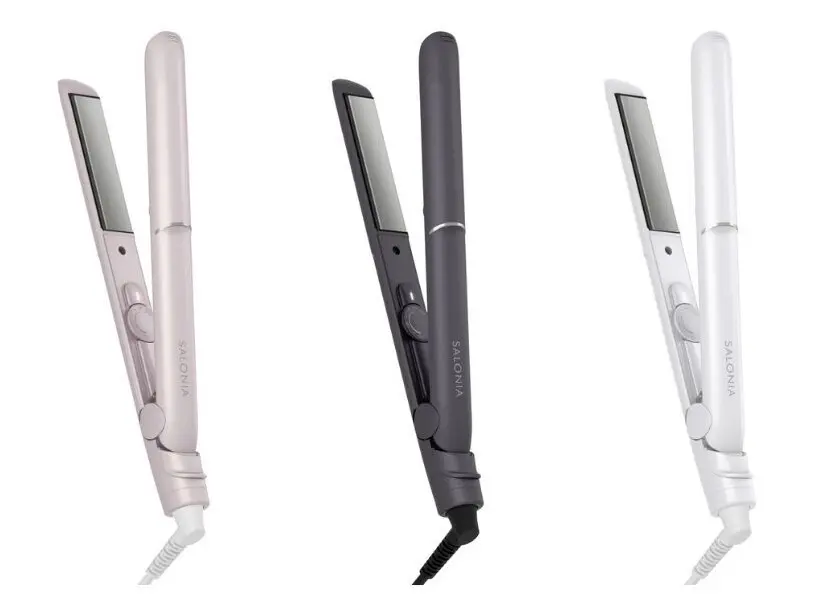 サロニア グロッシーケア ストレートヘアアイロン  カラバリ3色 商品画像