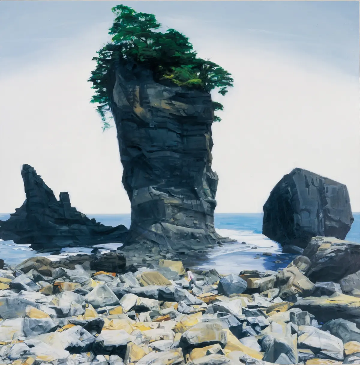 《Awesome Rocks》　2007年　油彩、キャンバス　府中市美術館蔵