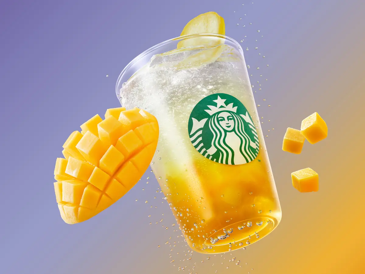 スタバ新作「チラックス ソーダ マンゴー」