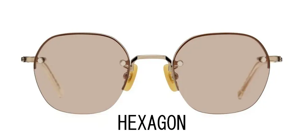 『THE BEDFORD HOTEL（ザ ベッドフォード ホテル）』のヘキサゴンフレームサングラス
